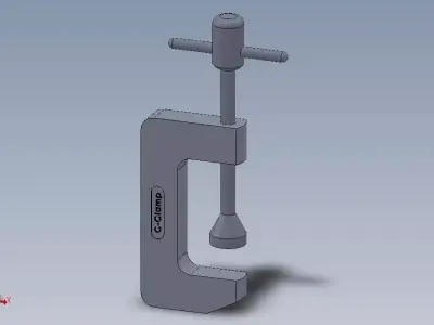 C Clamp 3D print model