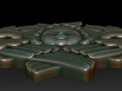 Cherub 3d model statue of angel with wings 3D print model