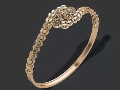 1383 Leaflight Embrace Bracelet 8gm 3D print model