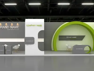 Exhibition booth 3d Model 3D model buy