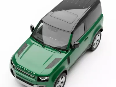 Modern Compact Off Road SUV Low-poly 3D model