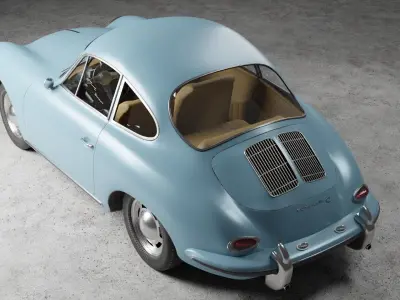 Car Porsche 356 C 3D model