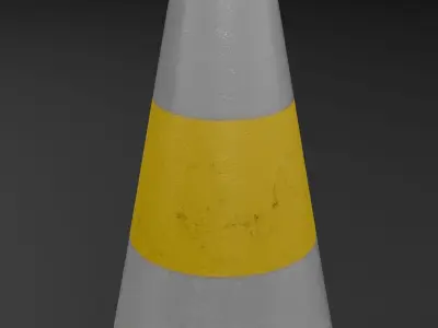 Road Cone Free low-poly 3D model