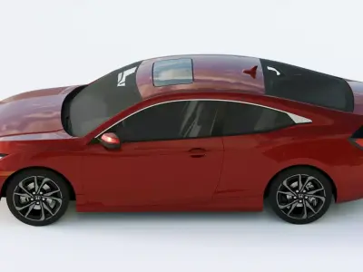 Honda Civic Coupe 2019 3D model