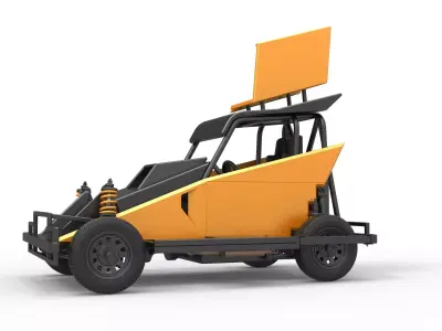 New Zealand Ministock car Version 2 Scale 1 to 25 3D print model