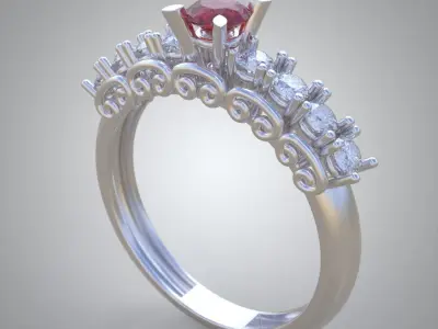 Ring 3D model 0229 3D printable model6 3D print model