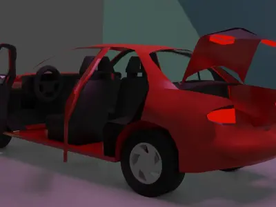 Pontiac Sunfire lowpoly 3D model