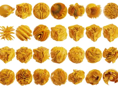 144 Abstract Objects Superbundle 3D Model Collection