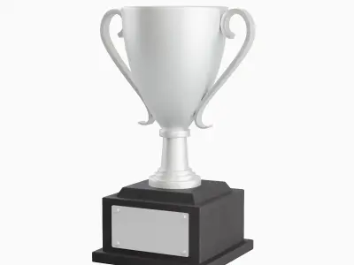 Trophy Cup 02 Low-poly 3D model