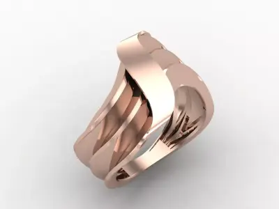 Plain Ring Women Ready STL 3DM Models Womens Rings 3D models 3D print model 33
