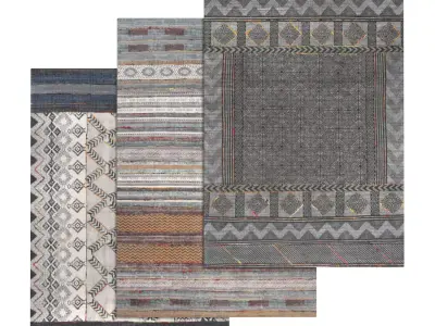 Rug Set 1430 3D model