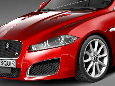 Jaguar XF-R 2013 3D model