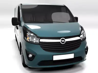 OPEL VIVARO L 2015 LOWPOLY Low-poly 3D model