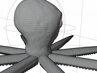 Octopus  Low-poly 3D model