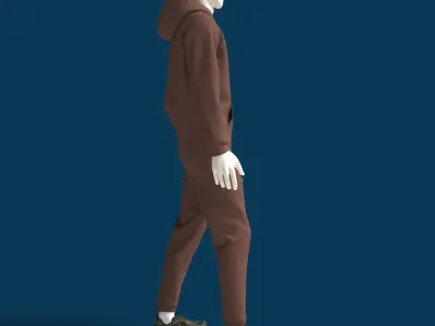 Mens outfit hoodie pants tracksuit Clo3d MD  3D model