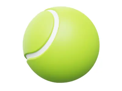 Tennis Ball 3D model 10