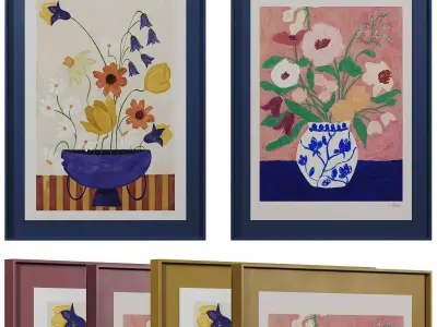 Art print pictures by The Poster Club 3D model