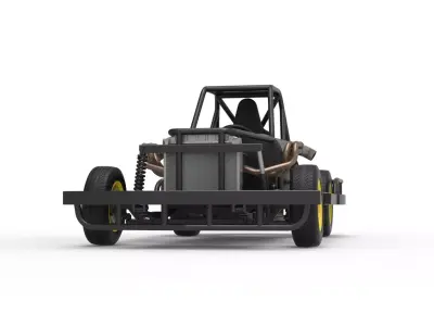 New Zealand Vintage Stock car Base Scale 1 to 25 3D print model