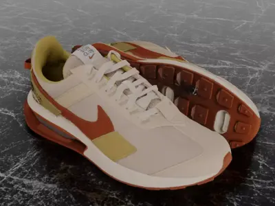 NIKE AIR MAX PRE - DAY LIGHT OREWOOD BROWN 3D SHOES 3D model