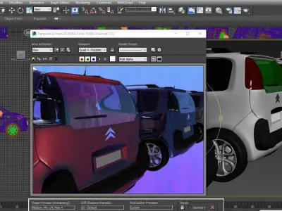 Citroen C3 Picasso 2013  3D Model Low-poly 3D model