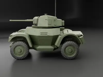 Daimler Armored Car MKI 3D model