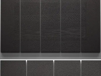 Collection Wood Wall Sculpture 3 3D model