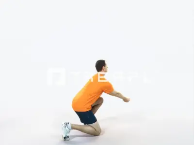 Romance 03L Volleyball Digging Sports Man Low-poly 3D model