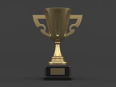 Trophy Cups 3D model 15