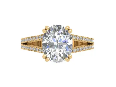 Oval Ring 3D print model