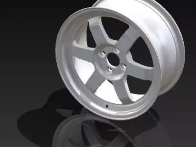Wheels TE37VSL 17X7 5J 4x100 3D model