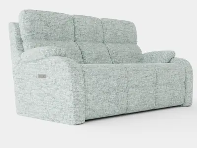 Teal Sofa Low-poly 3D model