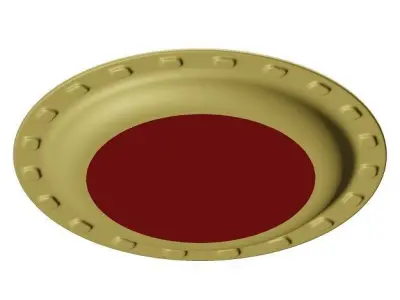 Plastic Dish Plate 3D model