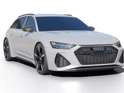 AUDI RS6 Avant Car Vehicle 3D model