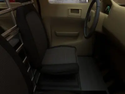 Cartoon Police Car Low-poly 3D model