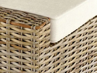 Rattan chair 2020 3D model