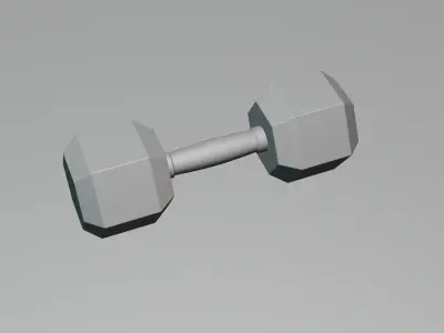 8 Kg Dumbbell 3D model