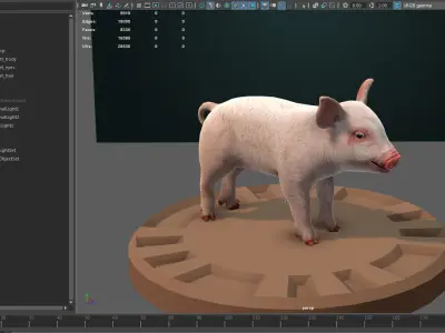 Pig Piglet model 3D model