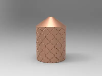 Decorative Candle for 3D printing and mold making 3D print model