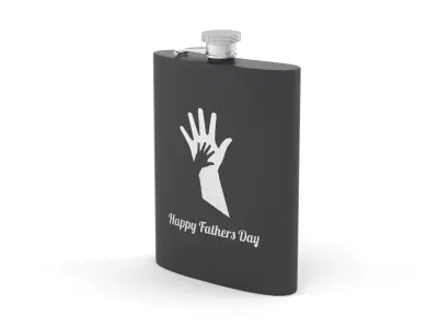 Personalized Flask Set 3D model