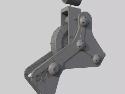 Auto Secure Pulley Low-poly 3D model