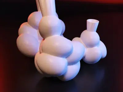 Vase clouds set 3D print model