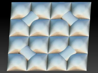 3D WALLPANEL 600MM x 600MM 3D model