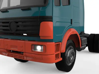 German old Truck SK Series Eurocab 3D Model for Custom Projects 3D print model