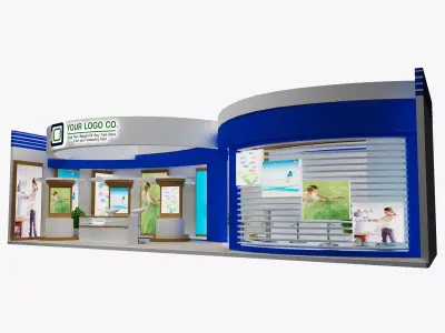 Booth Exhibition Stand a479b 3D model