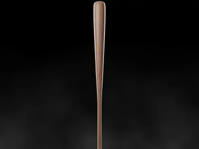 Wooden Baseball Bat 3d model PBR Low-Poly Game Ready Low-poly 3D model