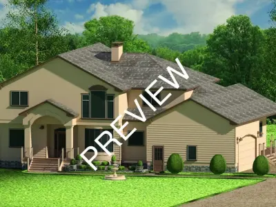 Luxury Residential Home 3D AutoCAD Model 3D model