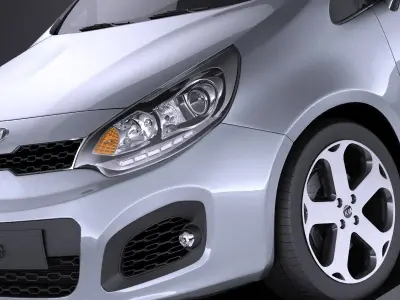 Kia Rio 2014 5door VRAY 3D model