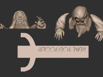 Gandalf Bookmark - Lord of the Rings Creative 3D print model