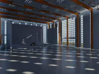 Blender Eevee studio and building Low-poly 3D model