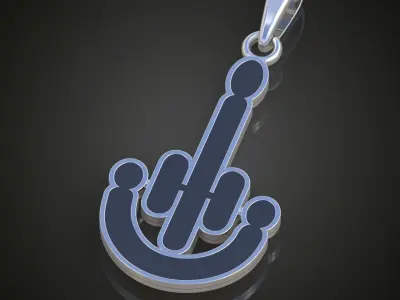 Pendant model 3D 0233 printable model Free 3D print model